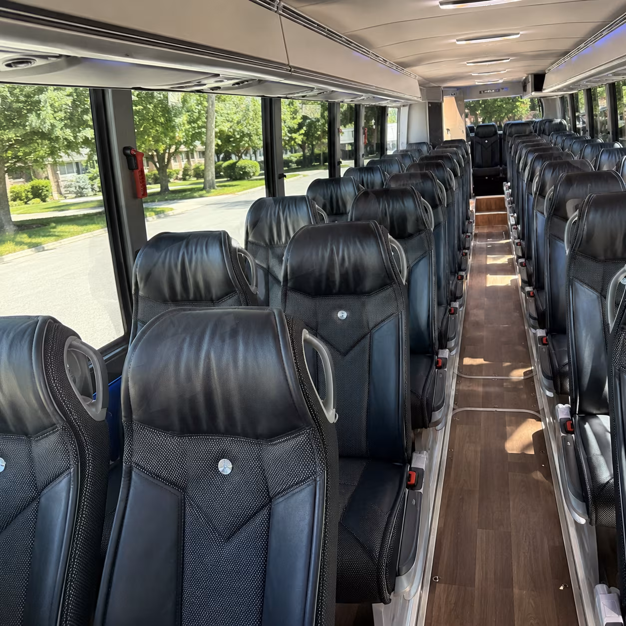 reno charter bus interior