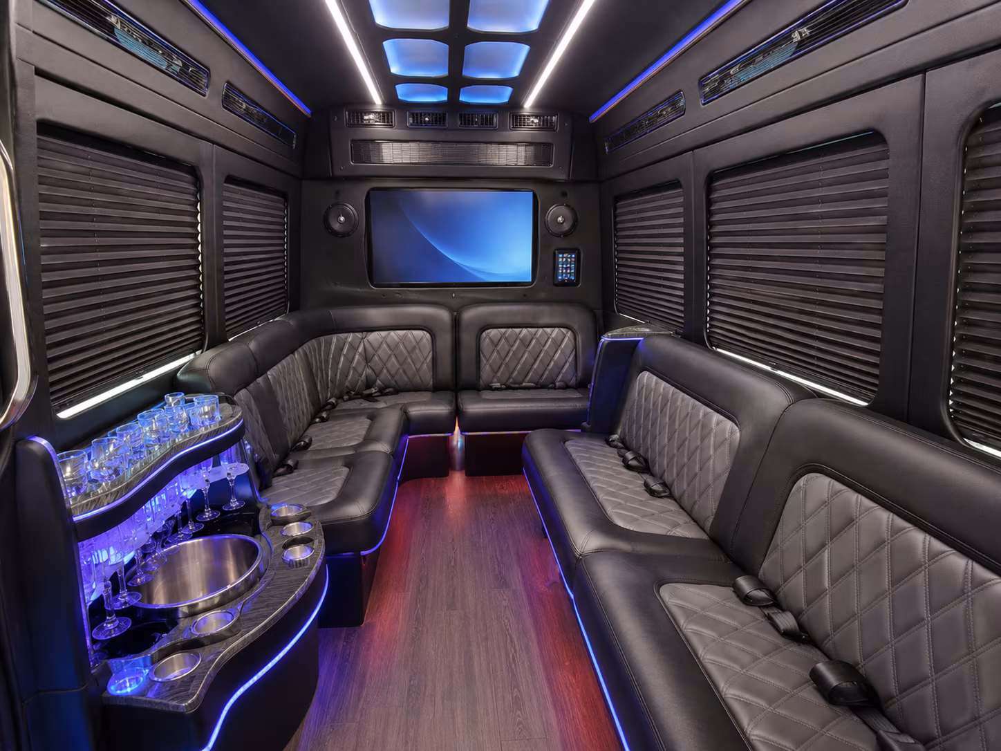 reno party bus interior